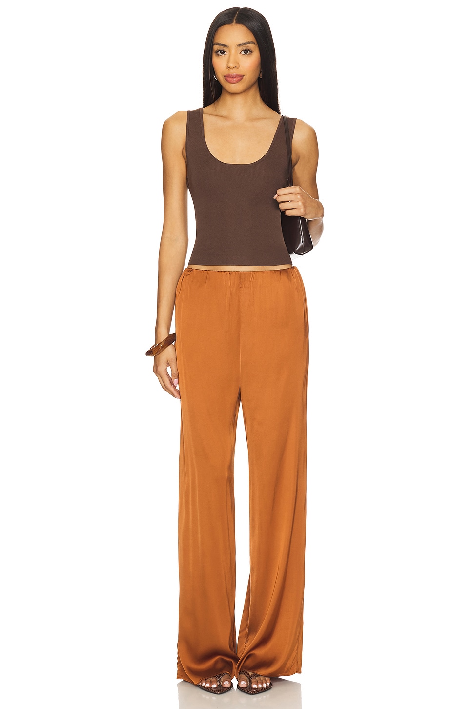 Satin Pull-on Pants - Thumbnail 5