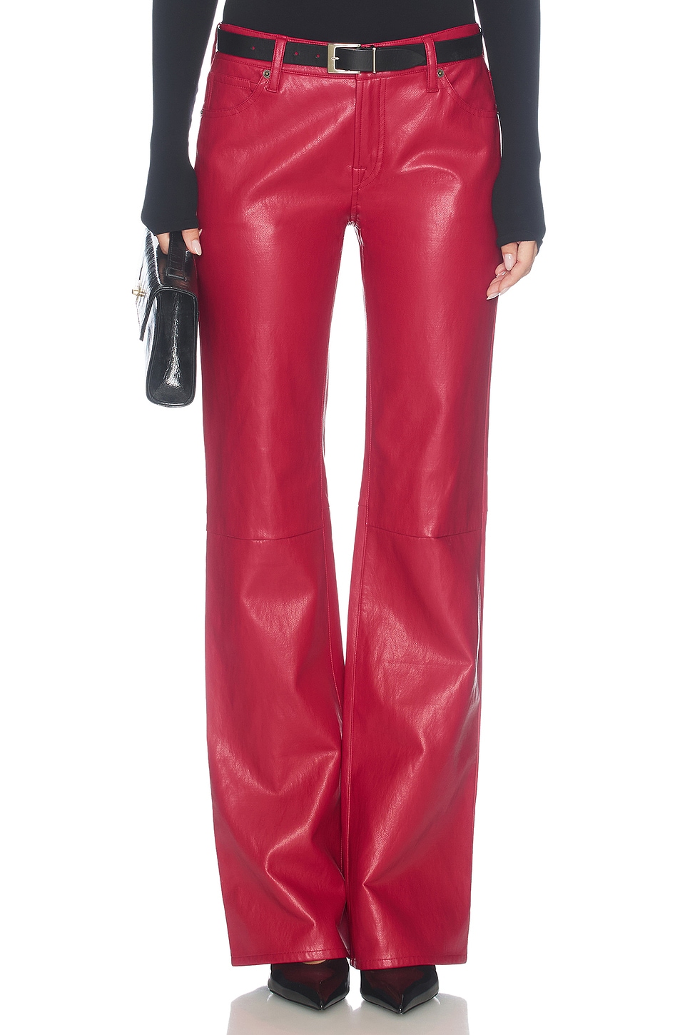 Good American Better Than Leather Vintage Low Rise Pant