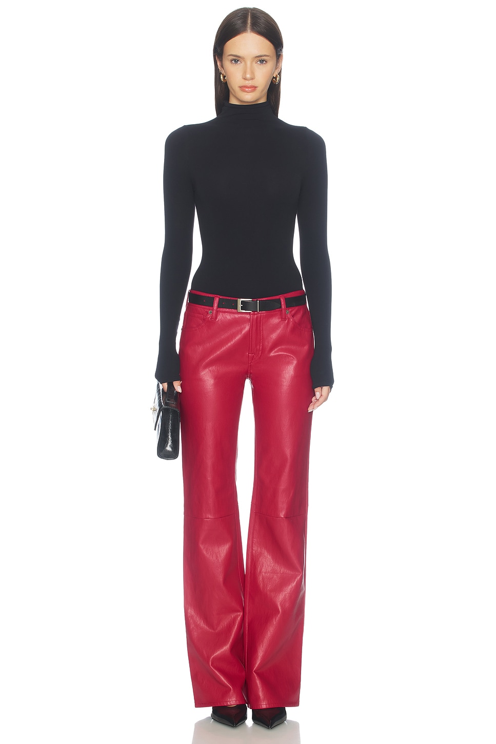 Good American Better Than Leather Vintage Low Rise Pant
