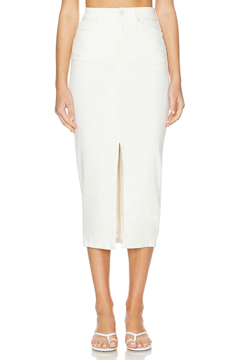 Slit Front Midi Skirt