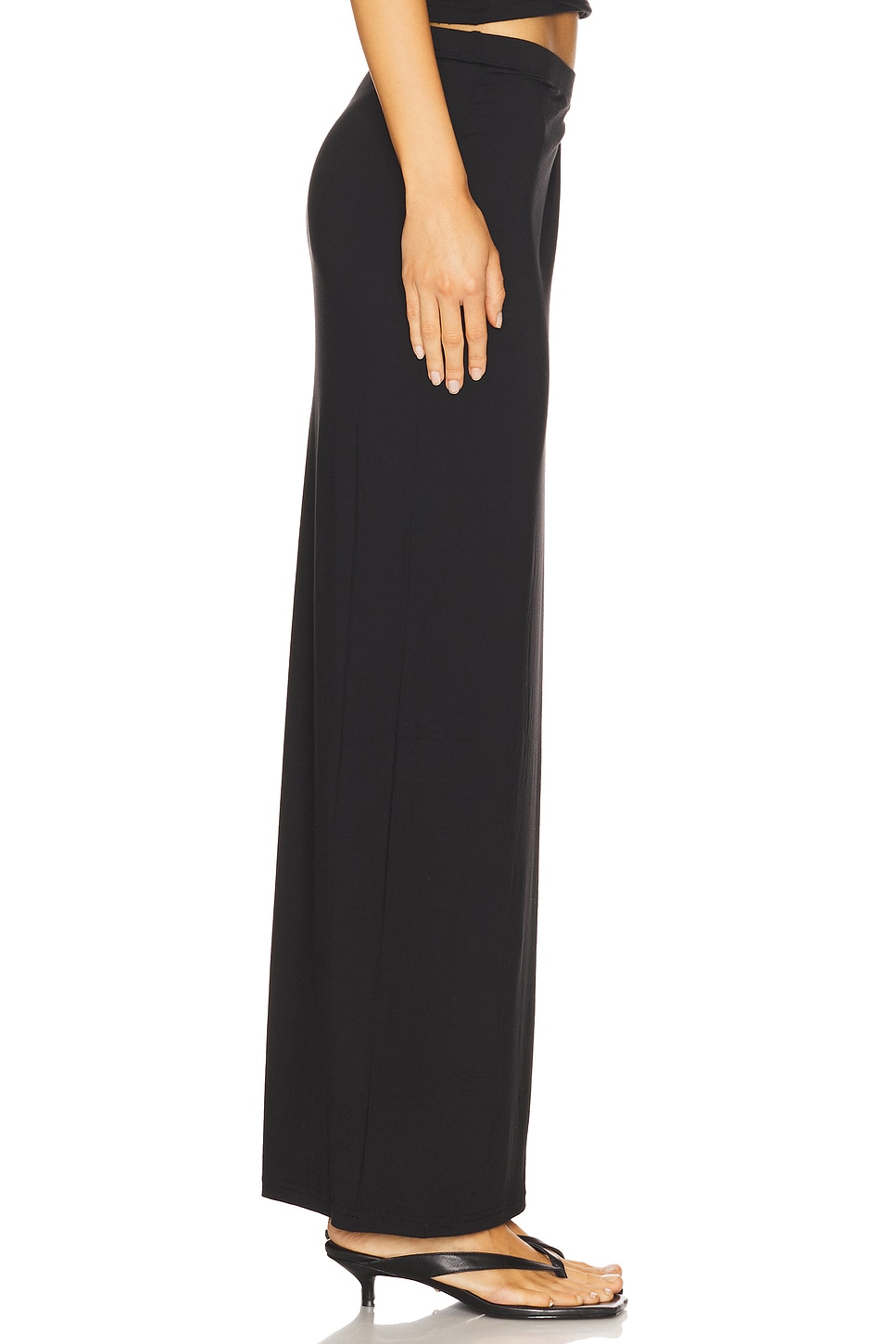Stretch Jersey Maxi Skirt - Thumbnail 3