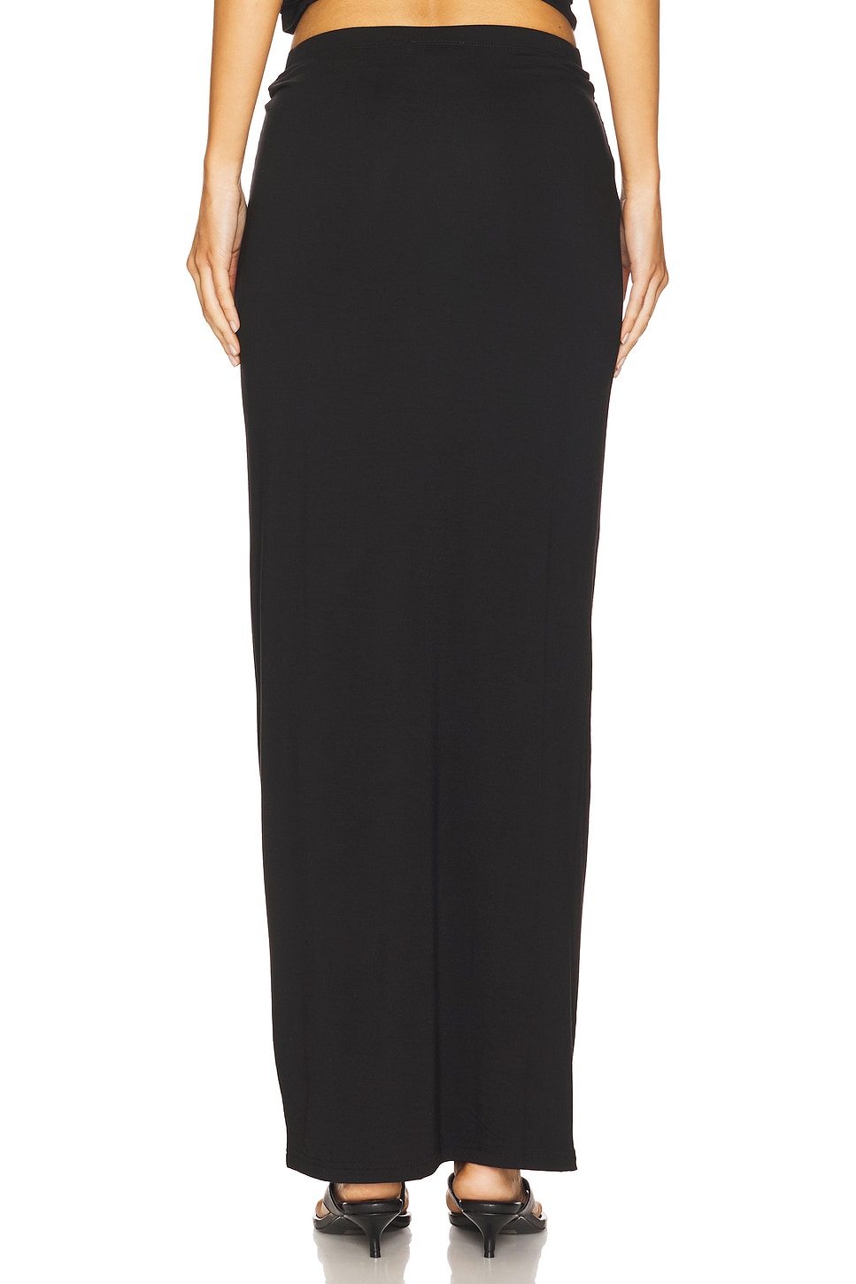 Stretch Jersey Maxi Skirt - Thumbnail 7