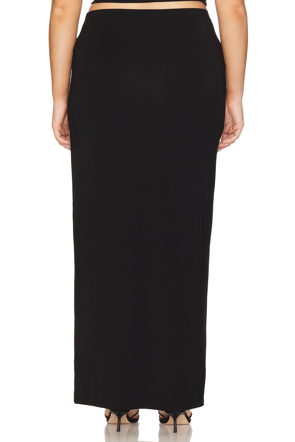 Stretch Jersey Maxi Skirt - Thumbnail 8