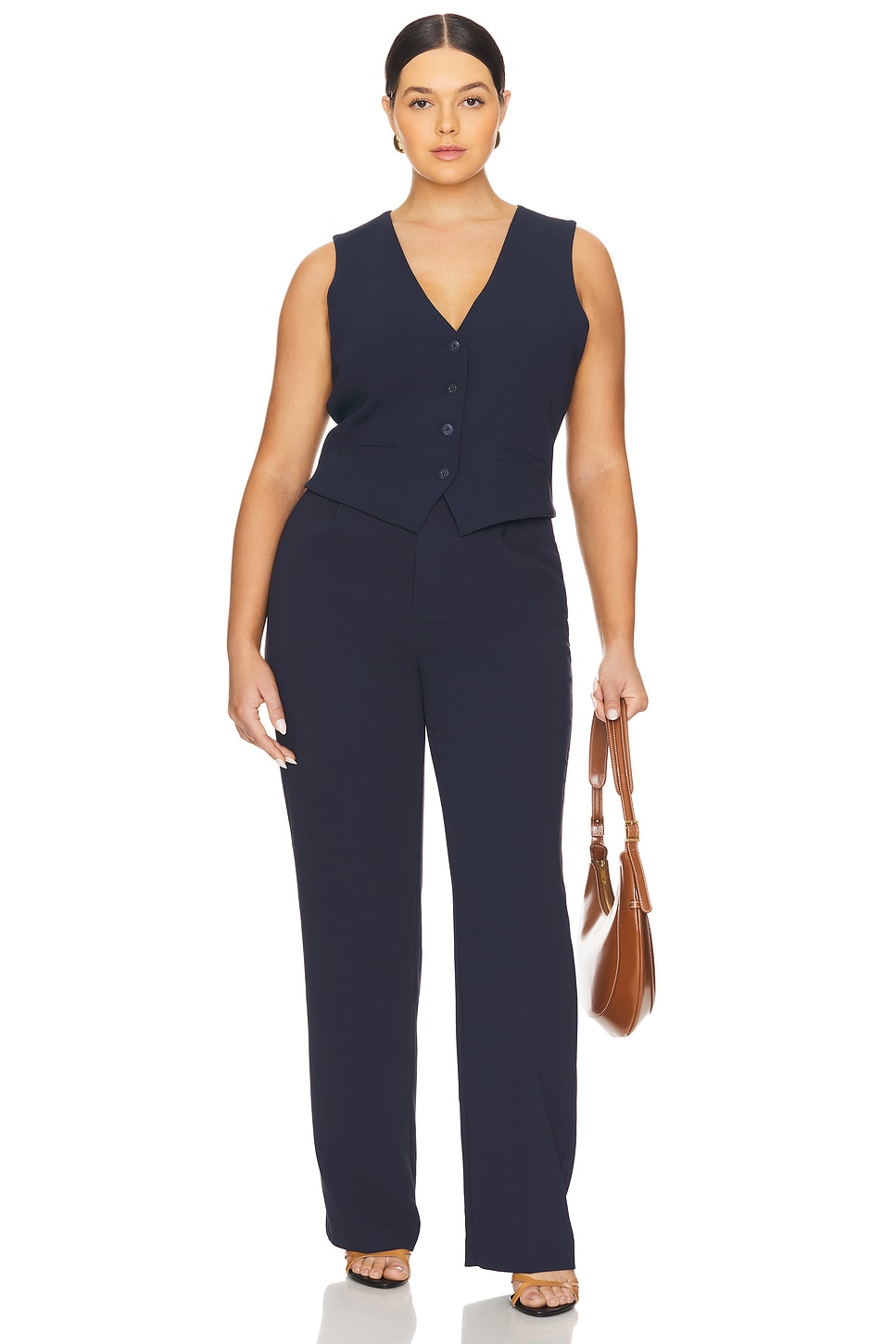 Good American Vest in New Navy002 | REVOLVE