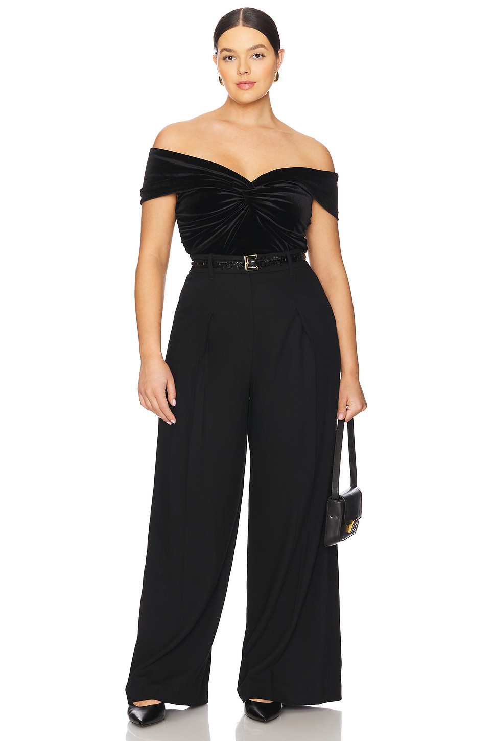 【最終値下げ・即購入可】ameri UNDVELOUROFF SHOULDERD セール】UND OFF SHOULDER KNIT DRESS（ワンピース）｜Ameri