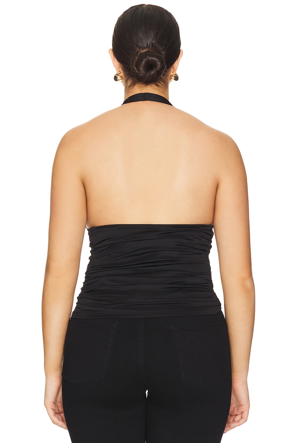 Good American Slinky Jersey Halter Top
