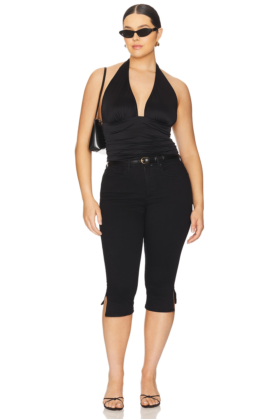 Good American Slinky Jersey Halter Top