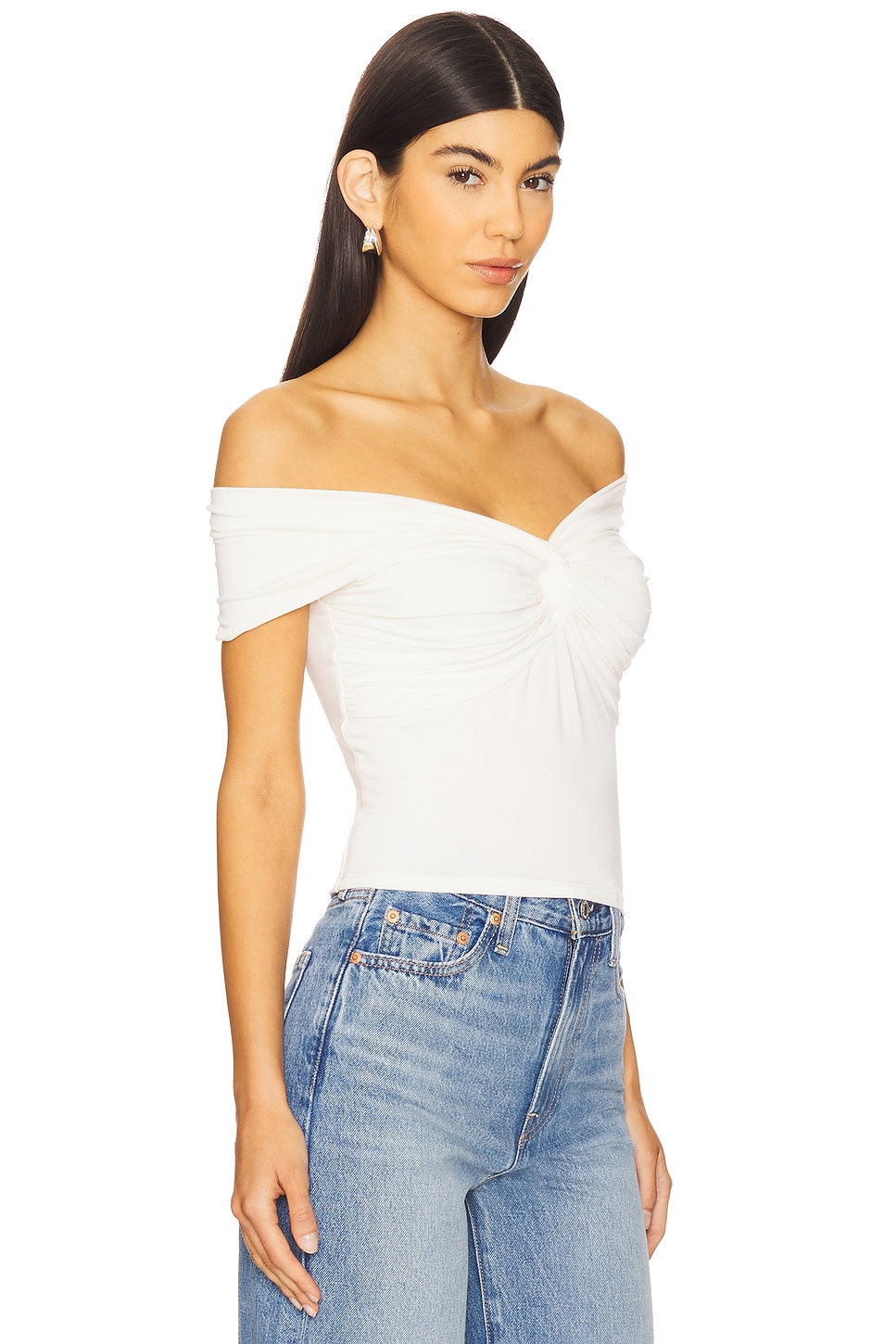 Good American Raon Jersey Twist Off Top