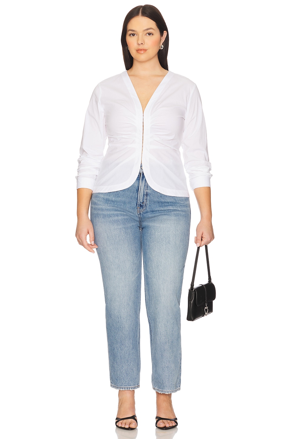 Poplin Ruched Shirt