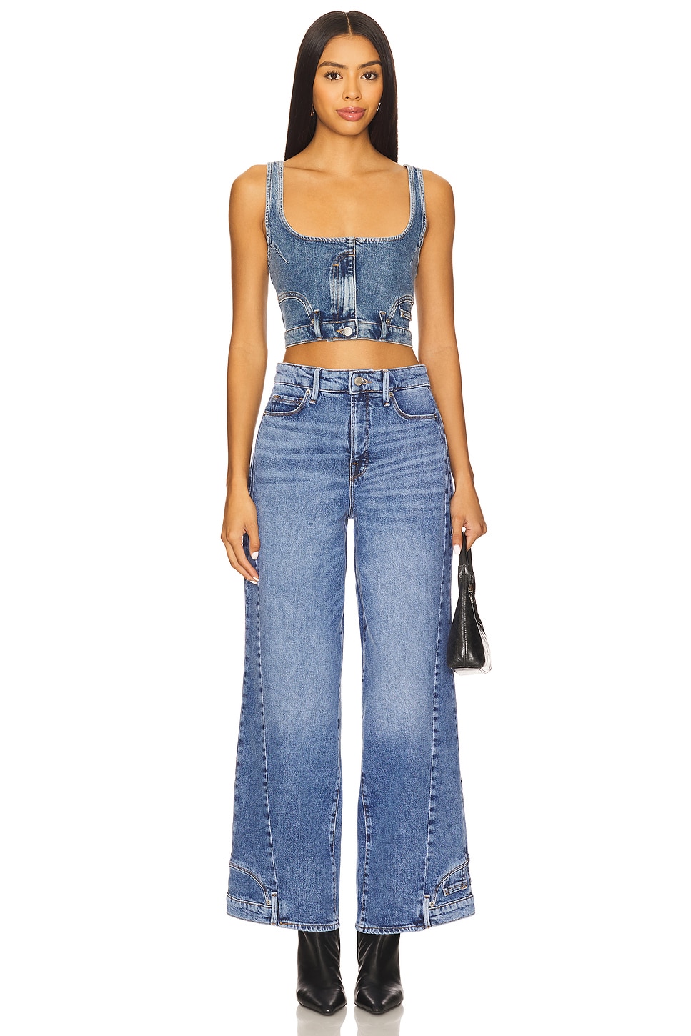 Reworked Denim Vest in Indigo911