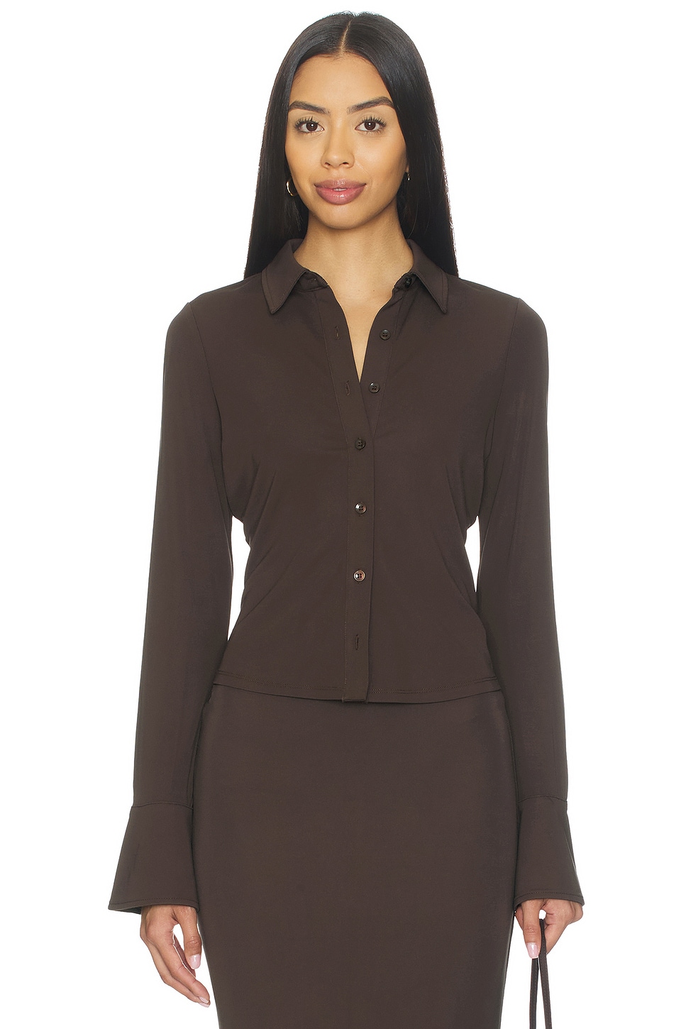 Matte Jersey Long Sleeve Shirt - thumbnail 2