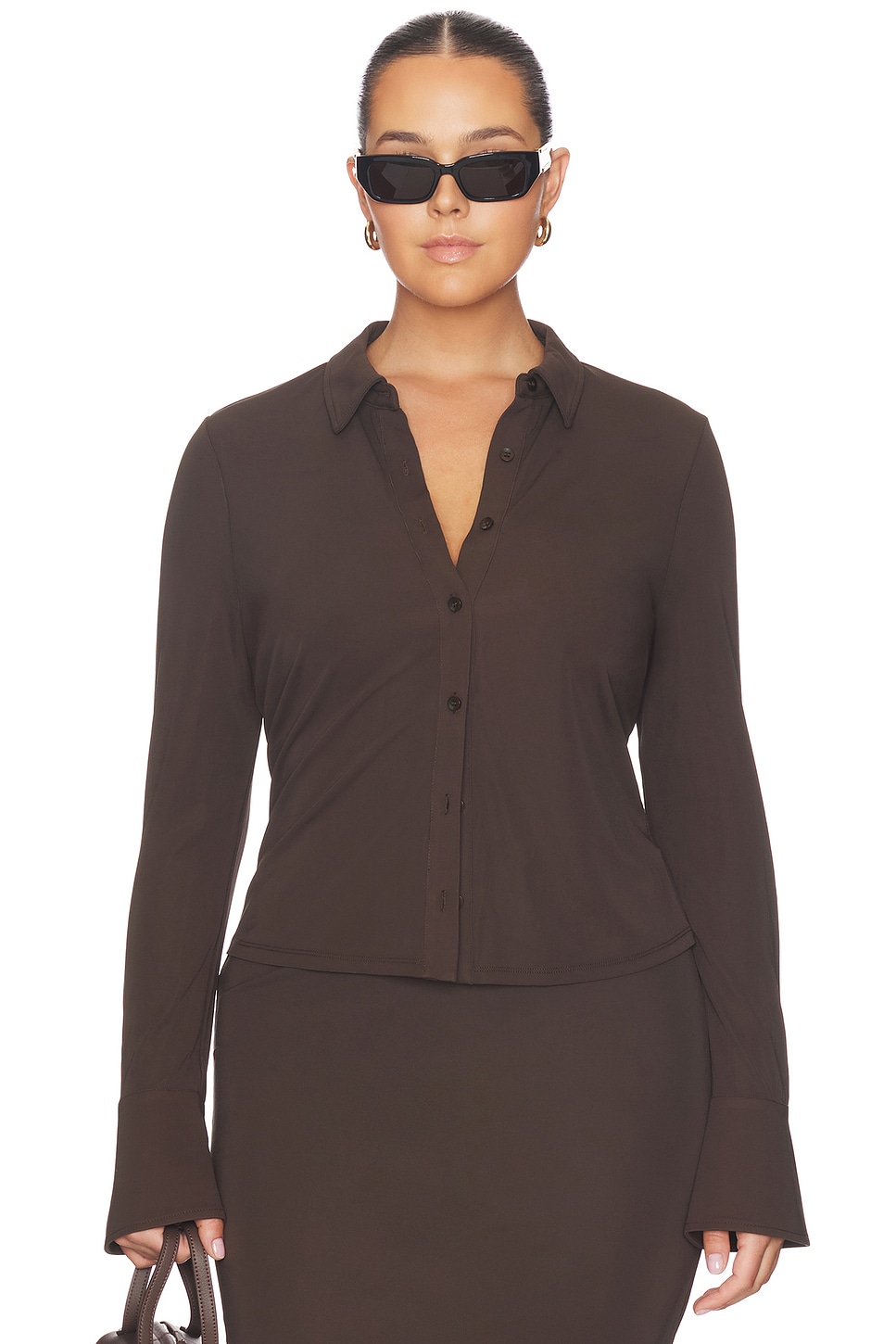 Matte Jersey Long Sleeve Shirt - thumbnail 3