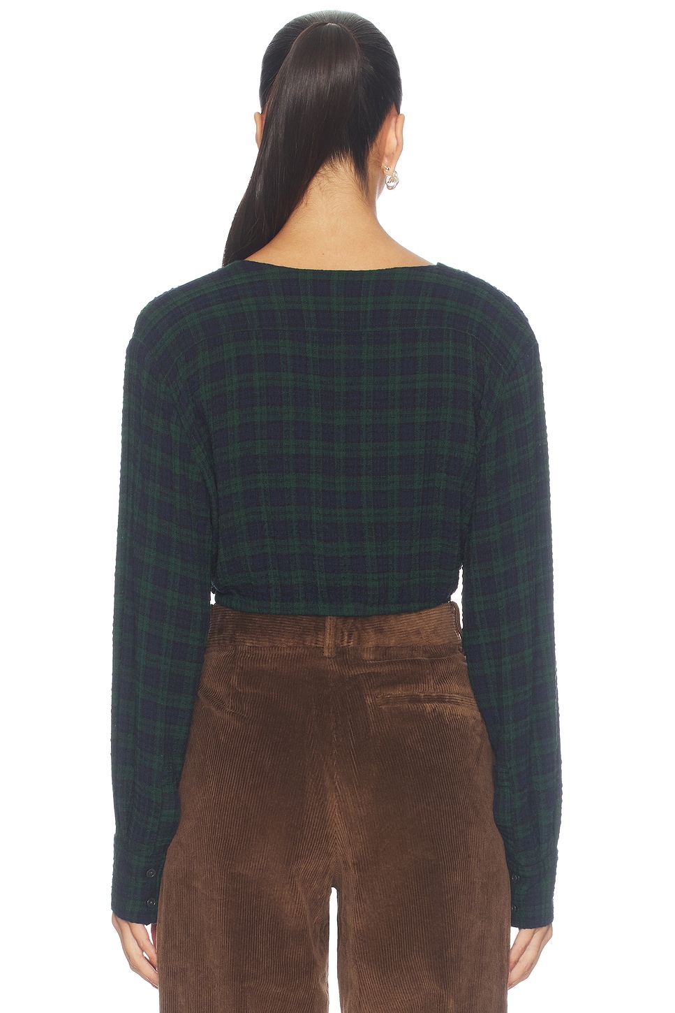 Good American The Crinkle Cinched Shirt