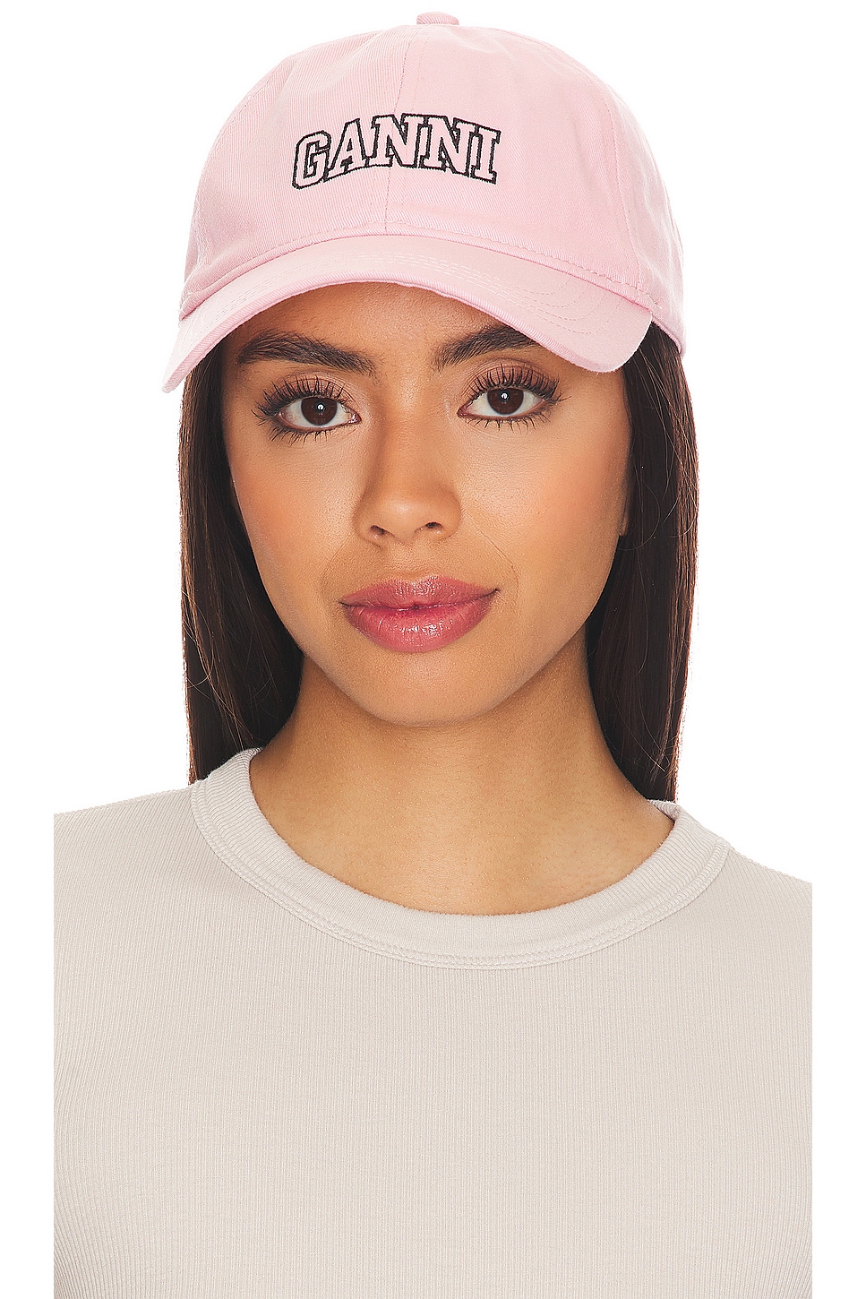 Ganni Cap Hat in Sweet Lilac | REVOLVE