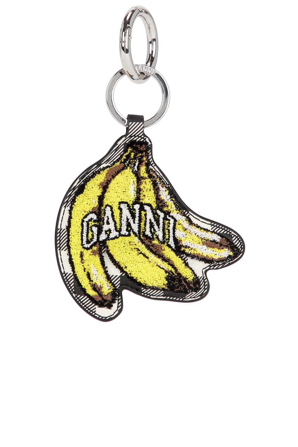【関税込み】Keyring Banana - Ganni - Leather - Black Black Banana Keyring | GANNI US