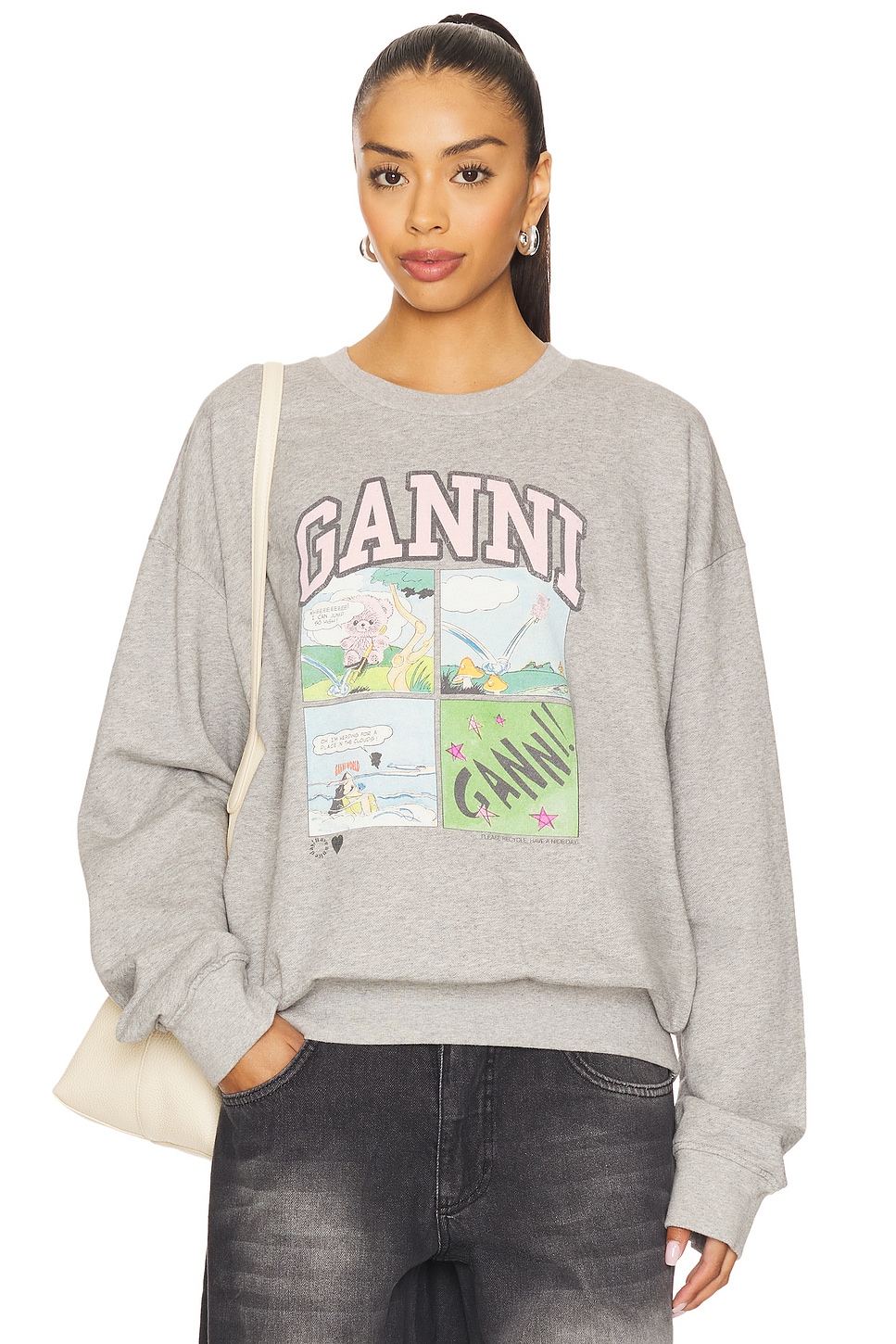 とっておきし新春福袋 Ganni Isoli REVOLVE | Melange Paloma in Sweatshirt Oversized Bd トップス