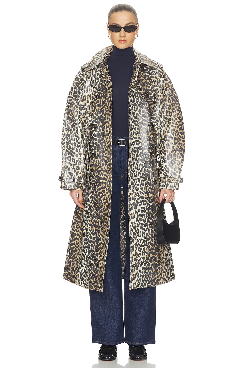 Laminated Canvas Trenchcoat - thumbnail 3
