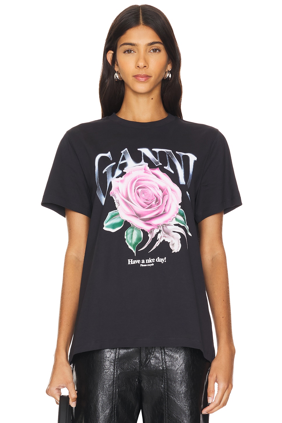 GANNI Basic Rose T-Shirt