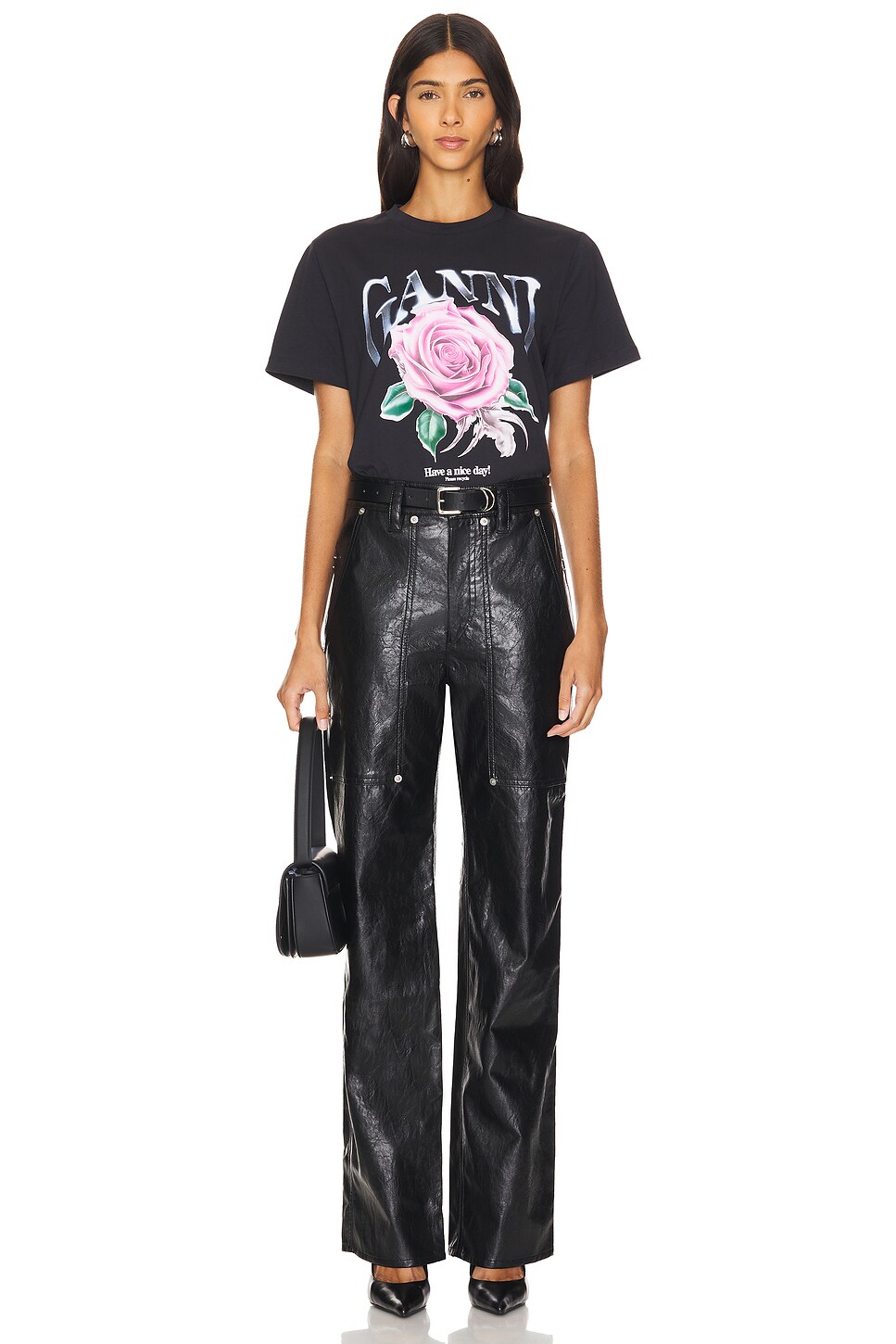 GANNI Basic Rose T-Shirt thumbnail