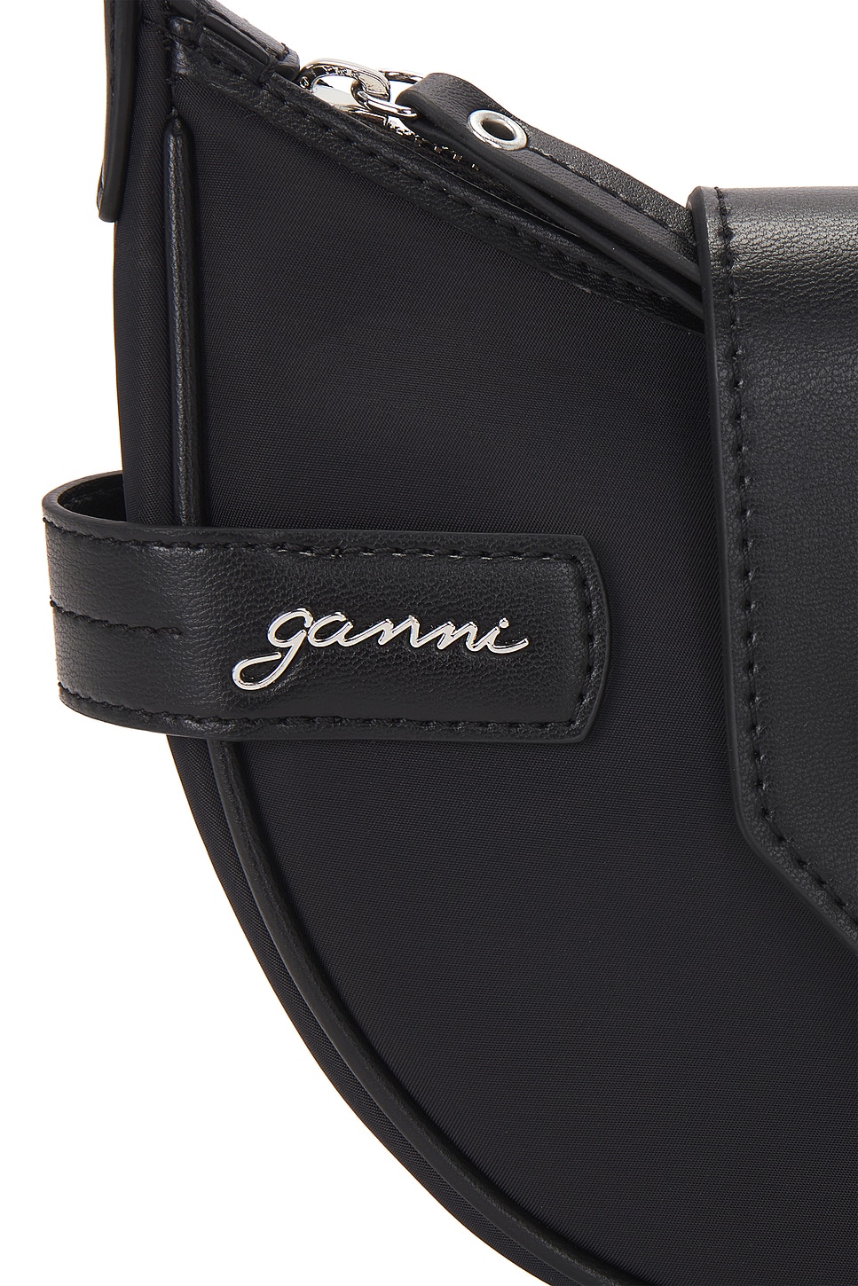 Ganni Bucky Small Crossbody Nylon Bag in Black | REVOLVE