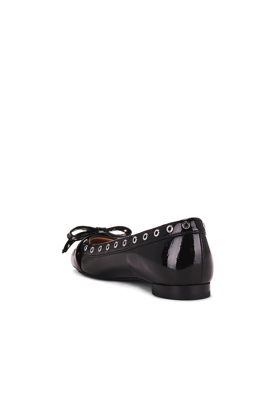 Eyelets Bow Ballerina Naplack - Thumbnail 3