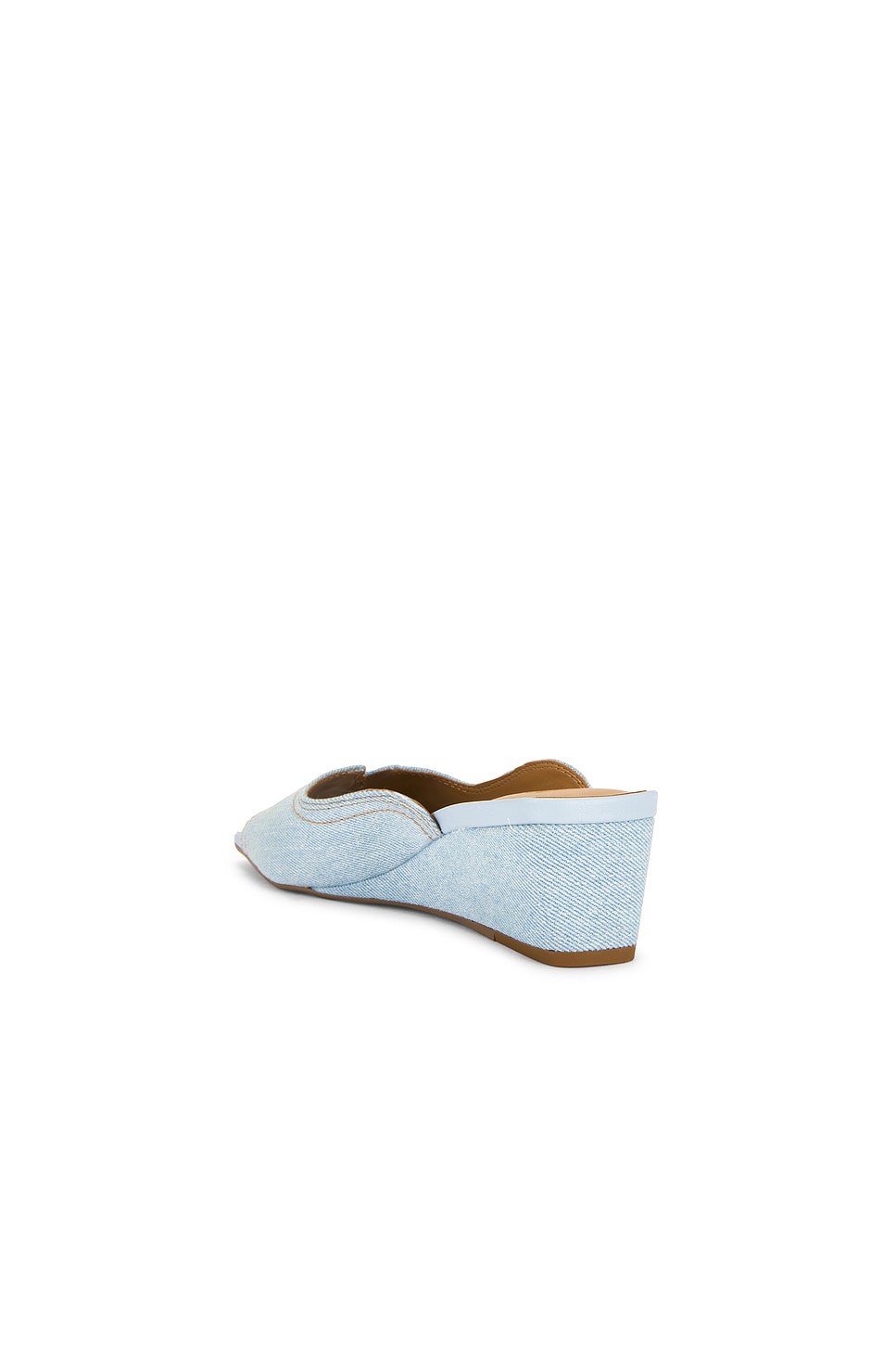 Butterfly Wedge Mule Sandal Denim - Thumbnail 3