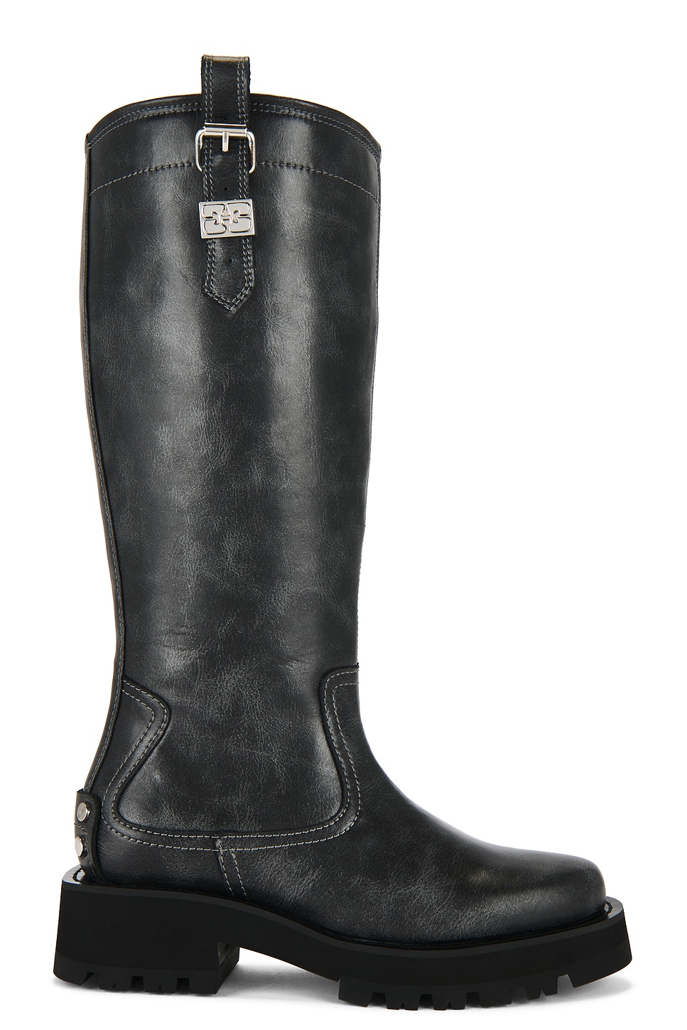 Ganni STUDS ブーツ - Ebony | REVOLVE