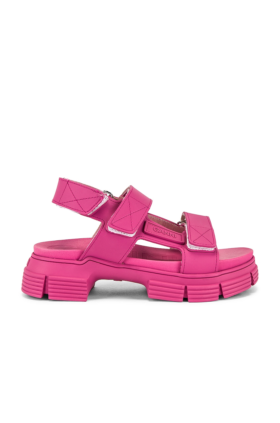 Ganni Sport Sandal in Shocking Pink | REVOLVE