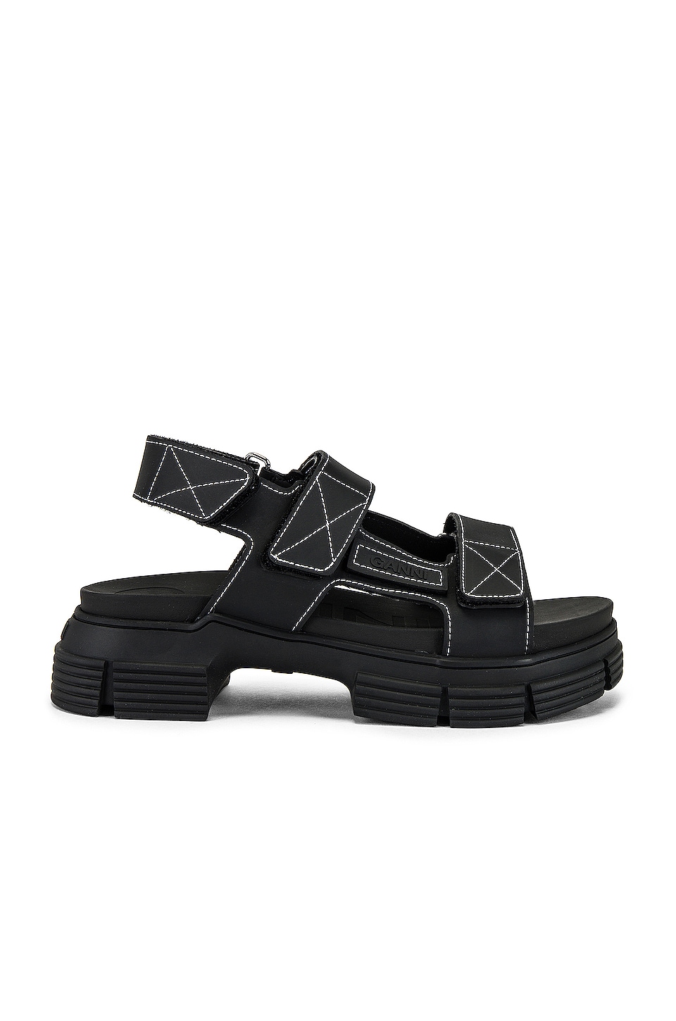 Ganni Sport Sandal in Black | REVOLVE