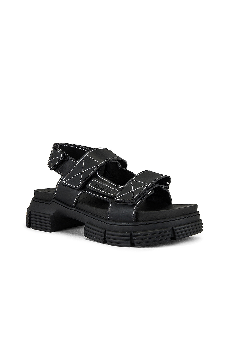 Ganni Sport Sandal in Black | REVOLVE