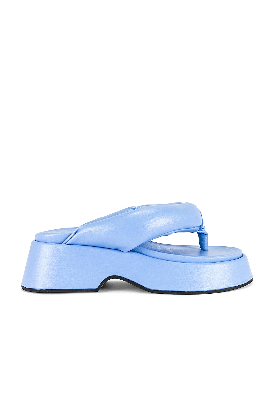 Ganni Retro Thong Flatform in Placid Blue | REVOLVE