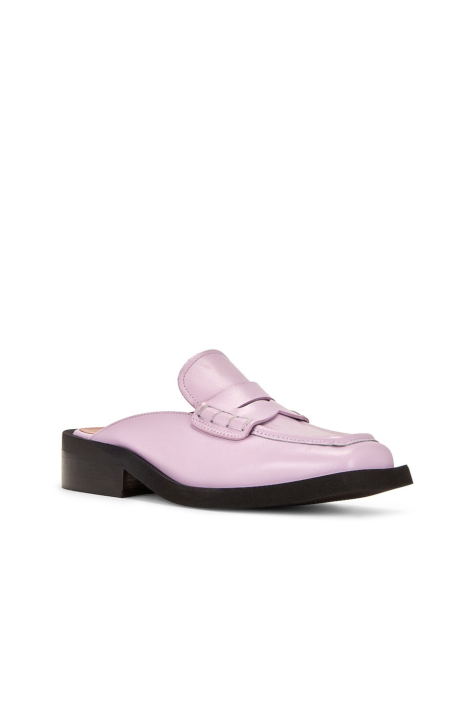 Ganni Wide Welt Squared Toe Mule in Winsome Orchid