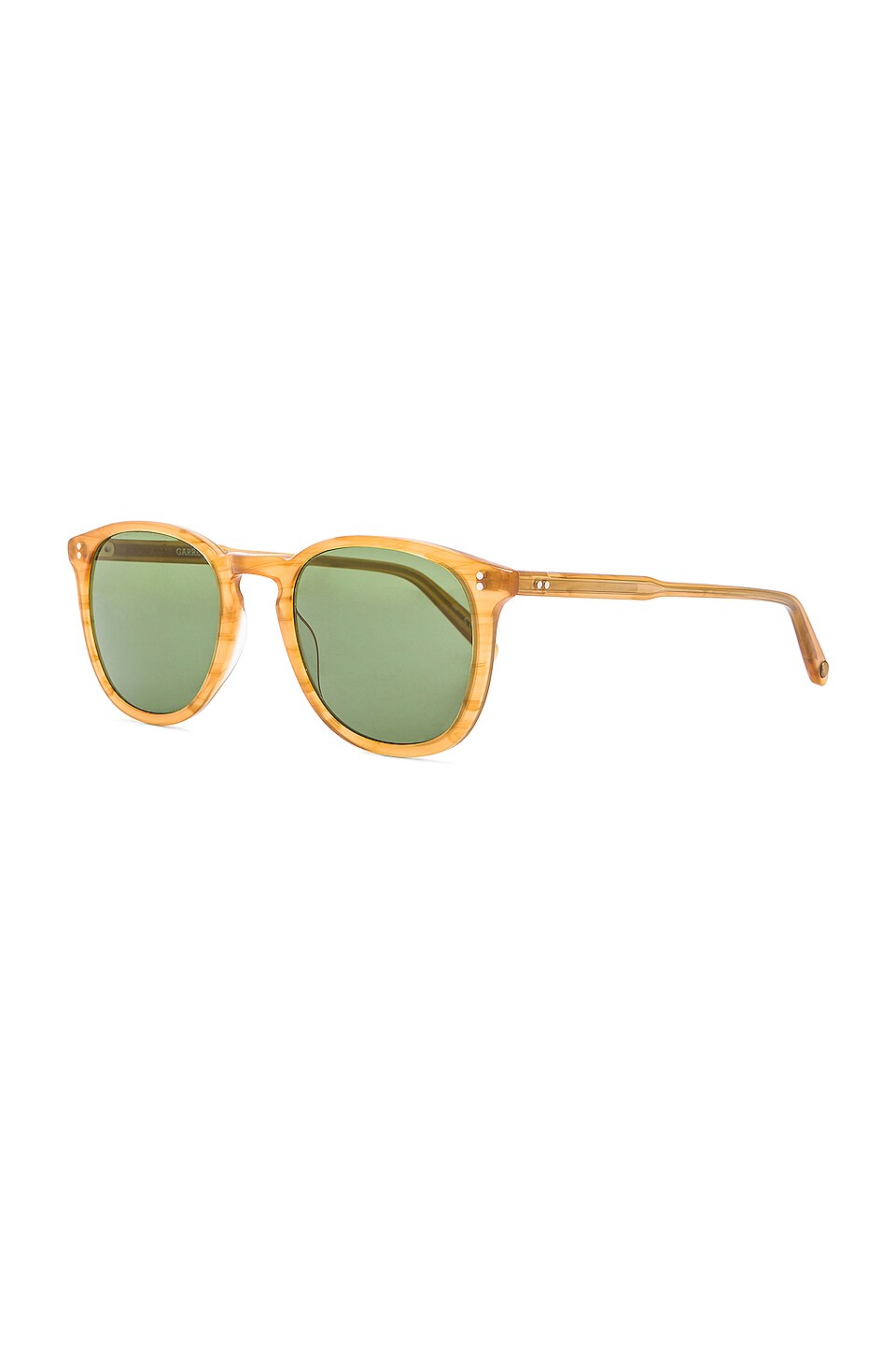 Garrett Leight Kinney in Butterscotch & Pure Green