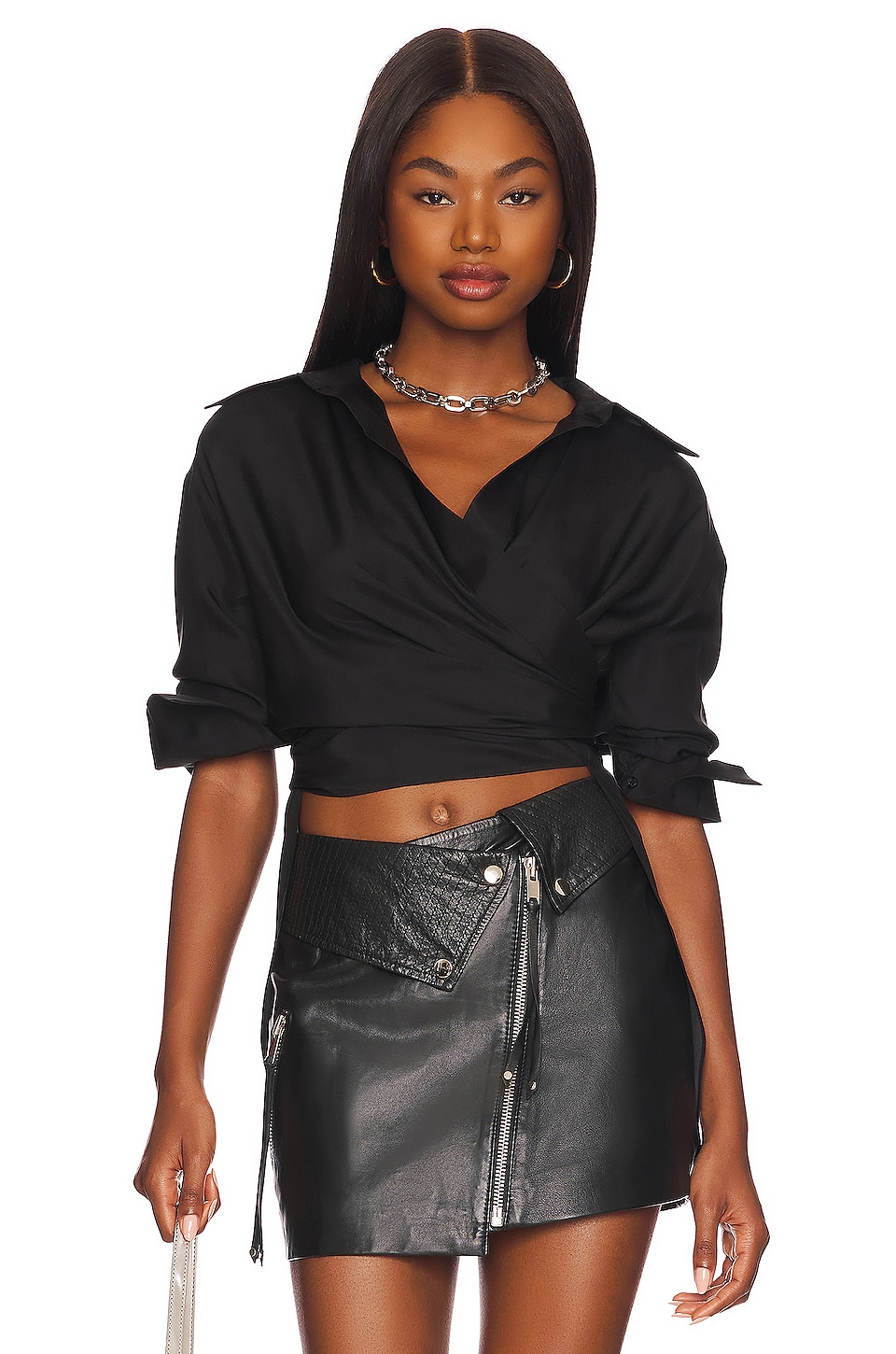 GAUGE81 Sabinas Silk Shirt in Black | REVOLVE