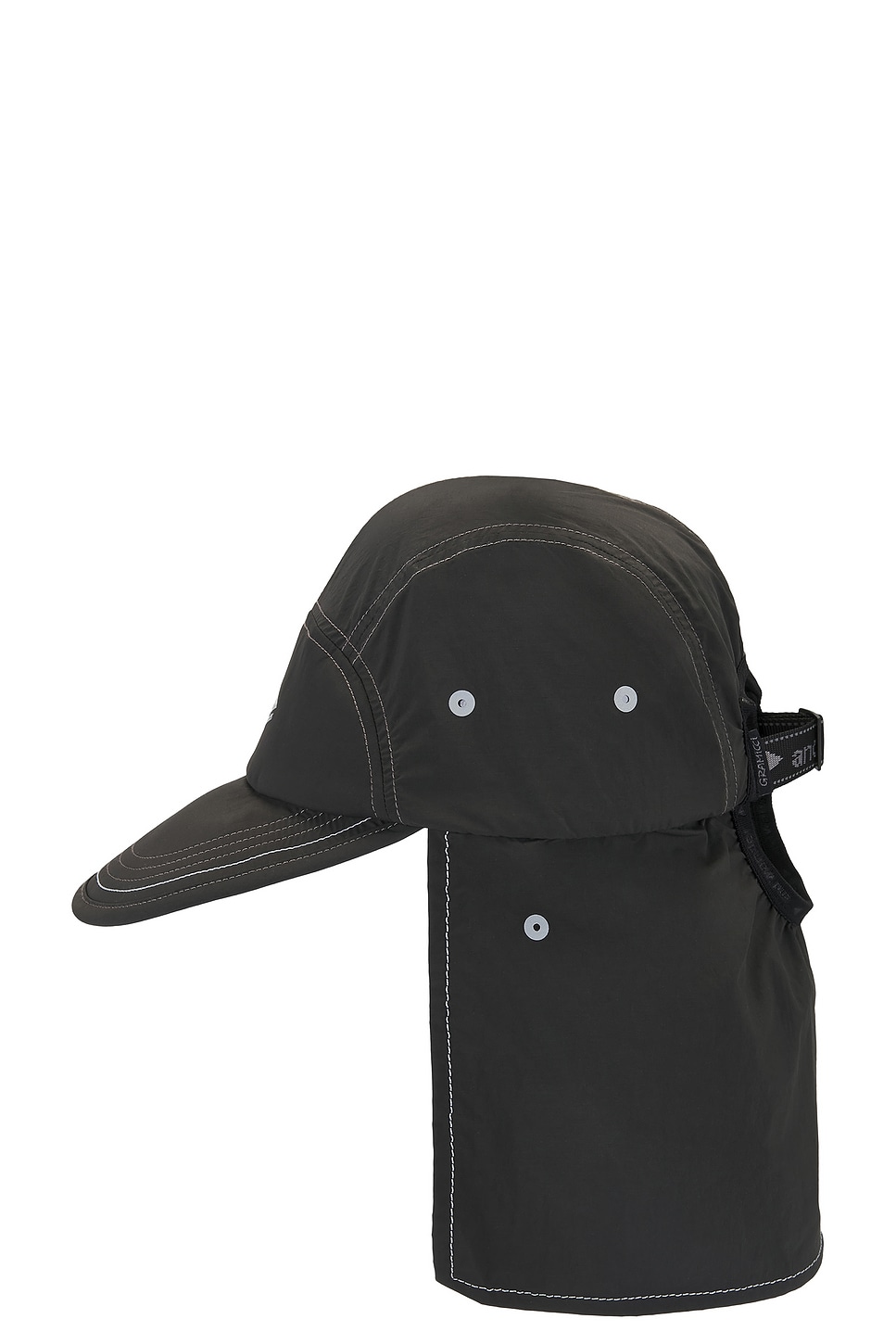 Gramicci x and wander Brushed Nylon Sunshade Cap in Charcoal