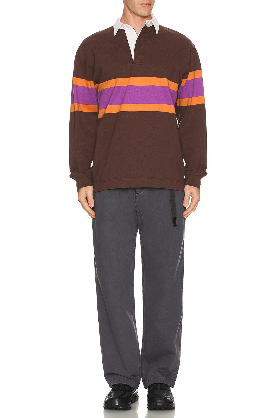 Gramicci Langdon Rugby Shirt in Stripe | REVOLVE