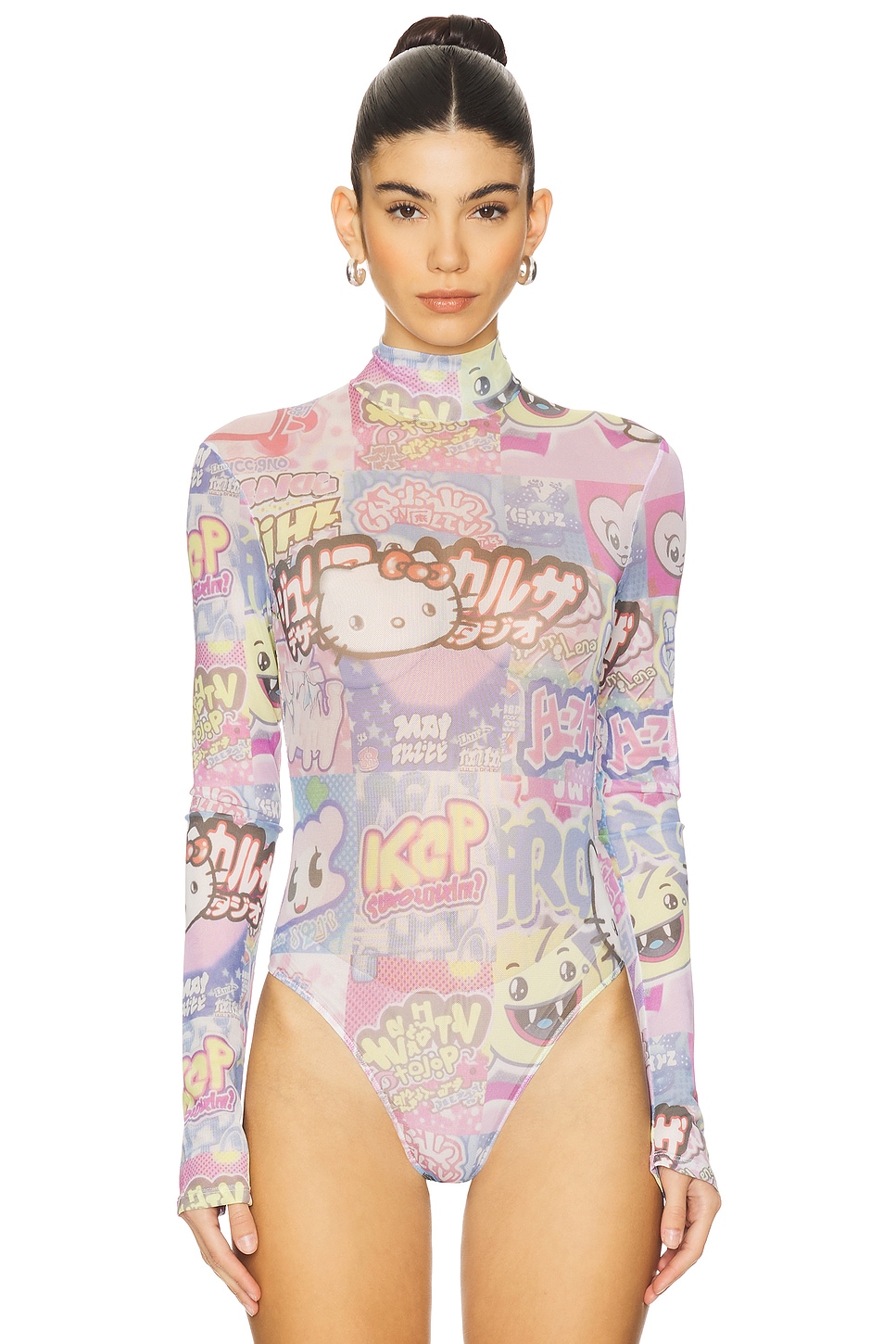 GCDS Hello Kitty Tulle Bodysuit