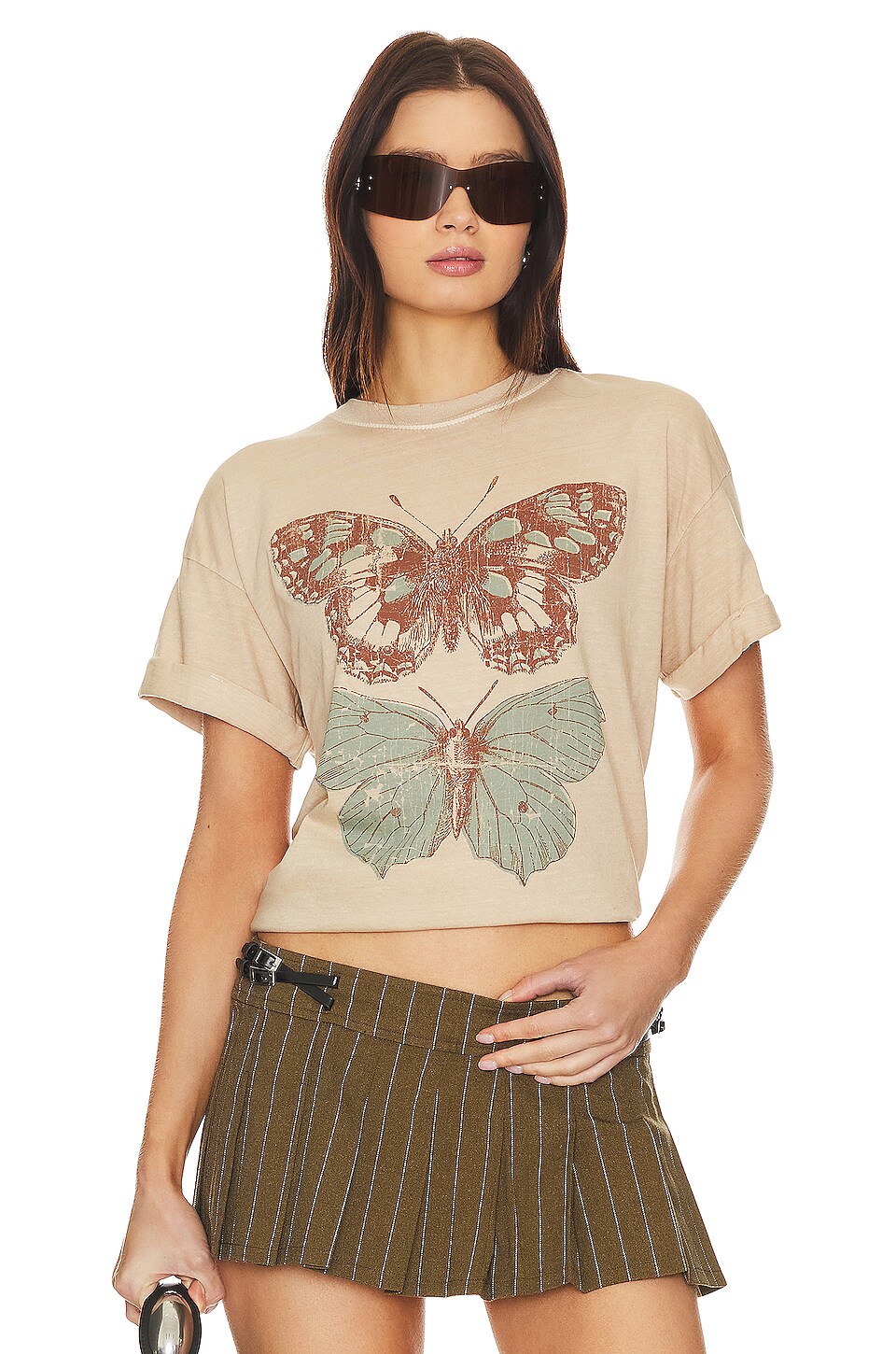 Girl Dangerous T-SHIRT BUTTERFLY TWINS