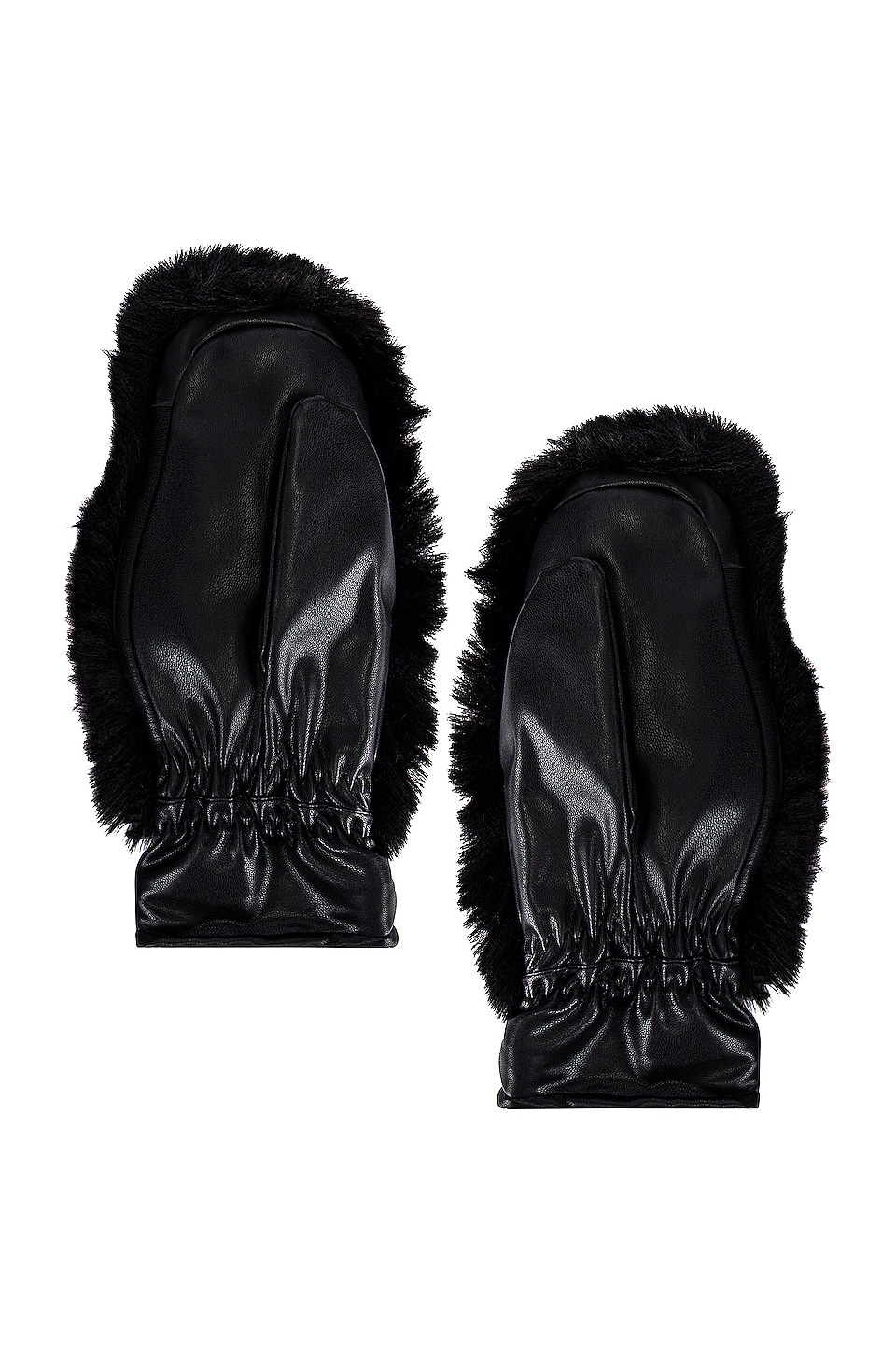 Hill Faux Fur Mittens - thumbnail 3