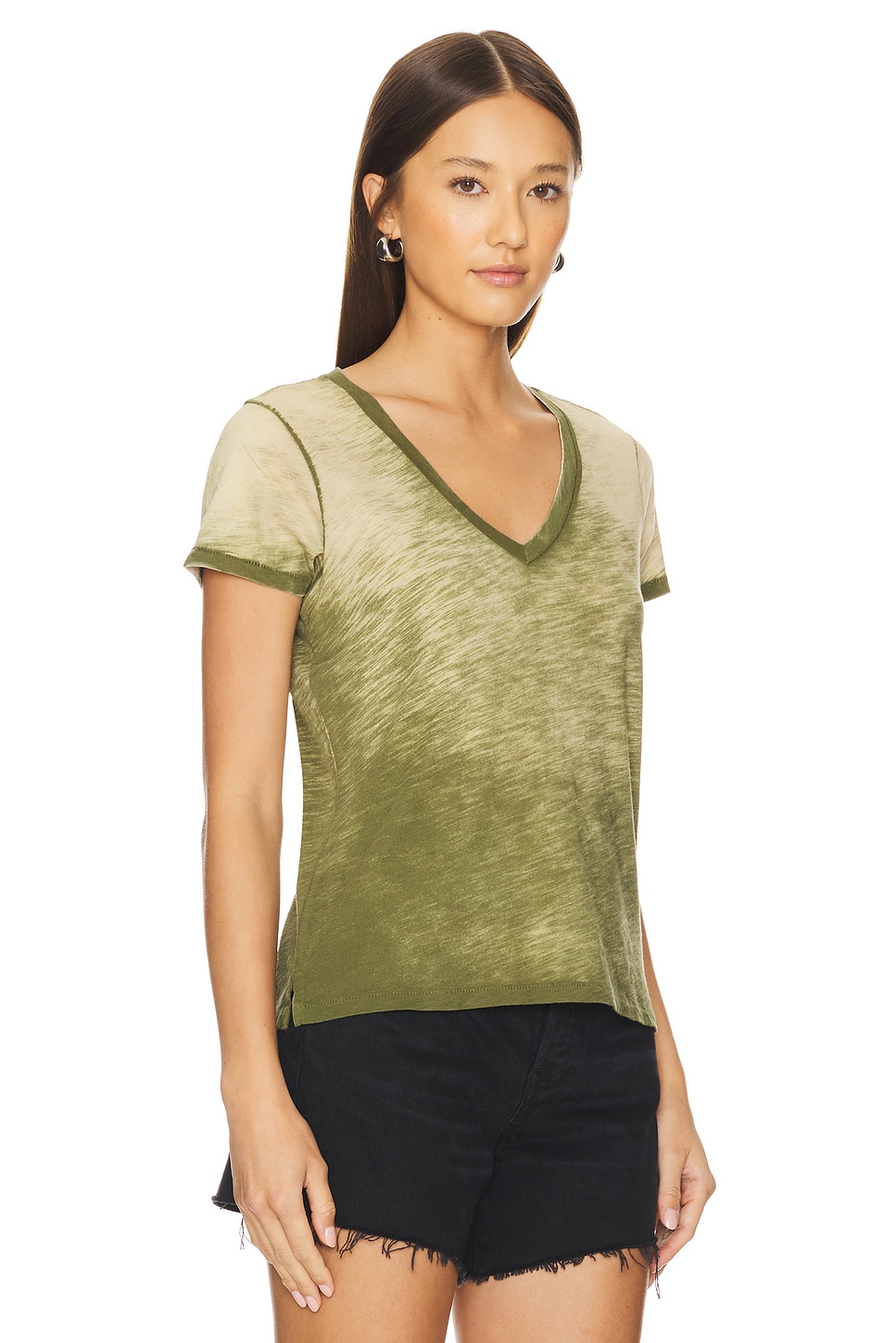 Short Sleeve V Neck Boy Tee - Thumbnail 3