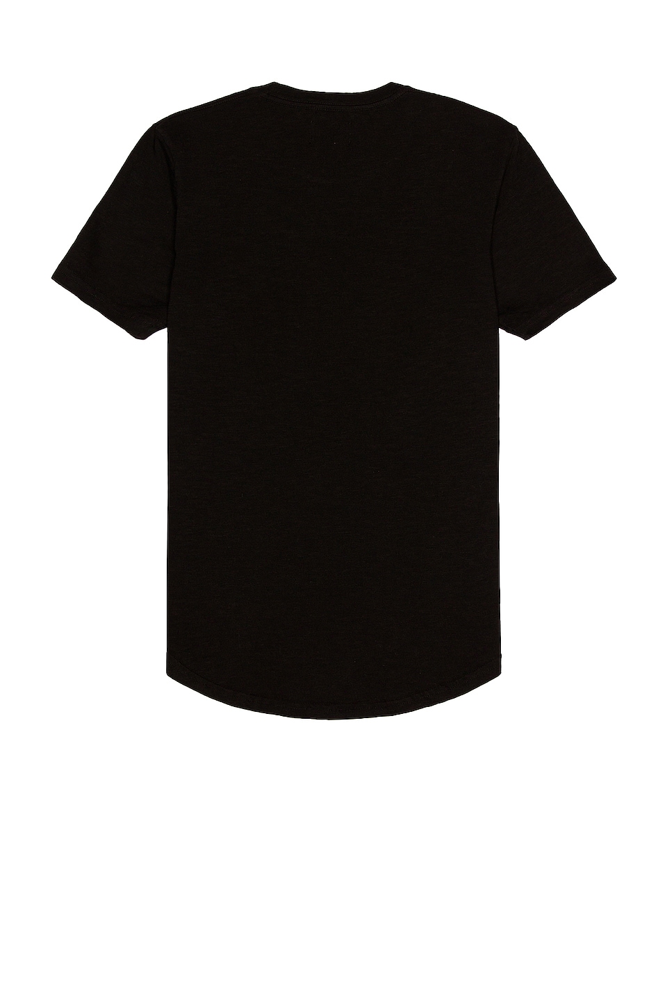 Goodlife Slub Scallop Crew in Black