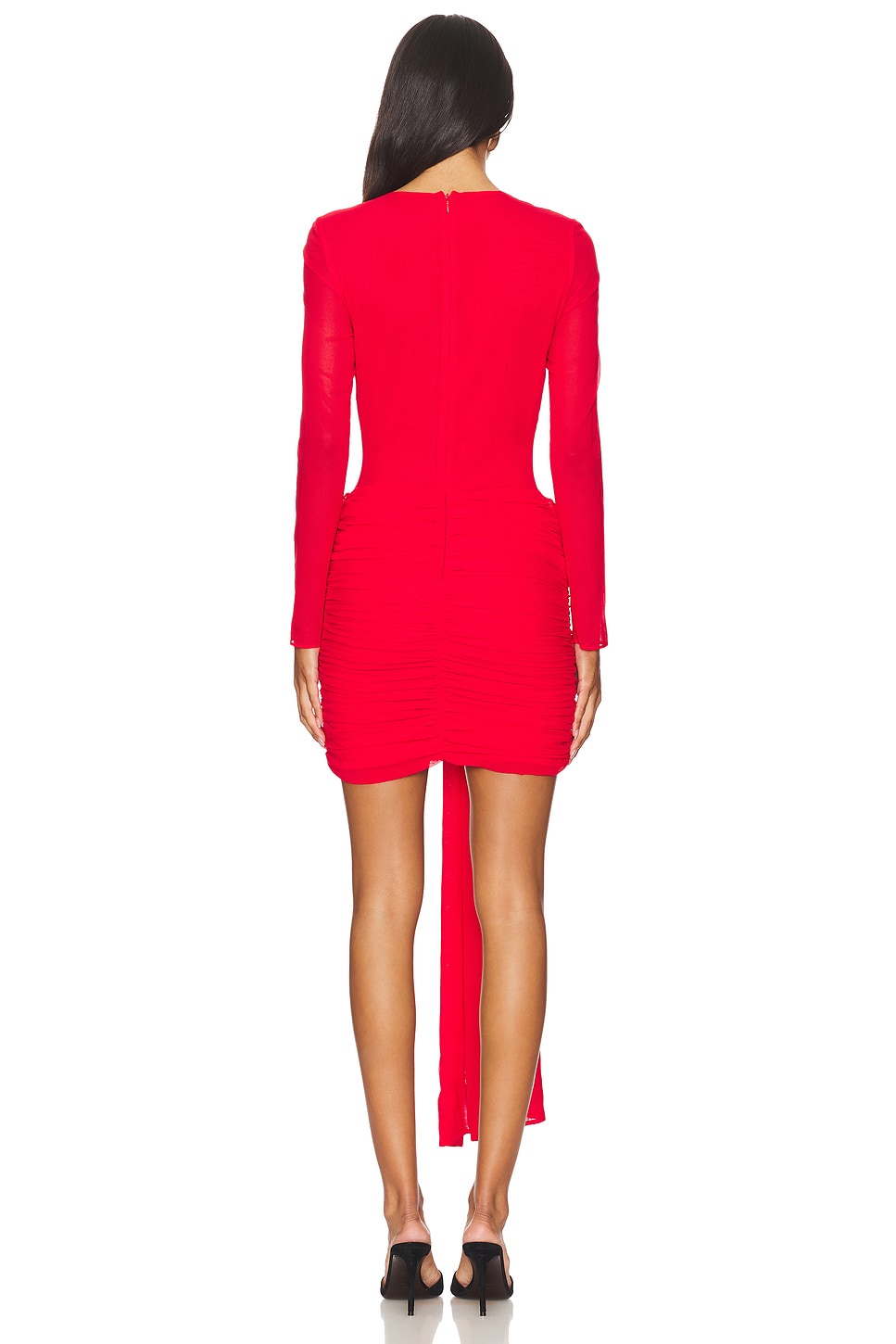 Gathered Belt Dress