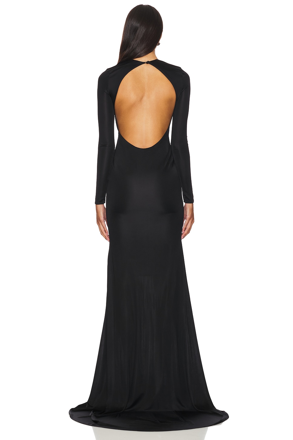 GIUSEPPE DI MORABITO Long Sleeve Gown in Black | REVOLVE