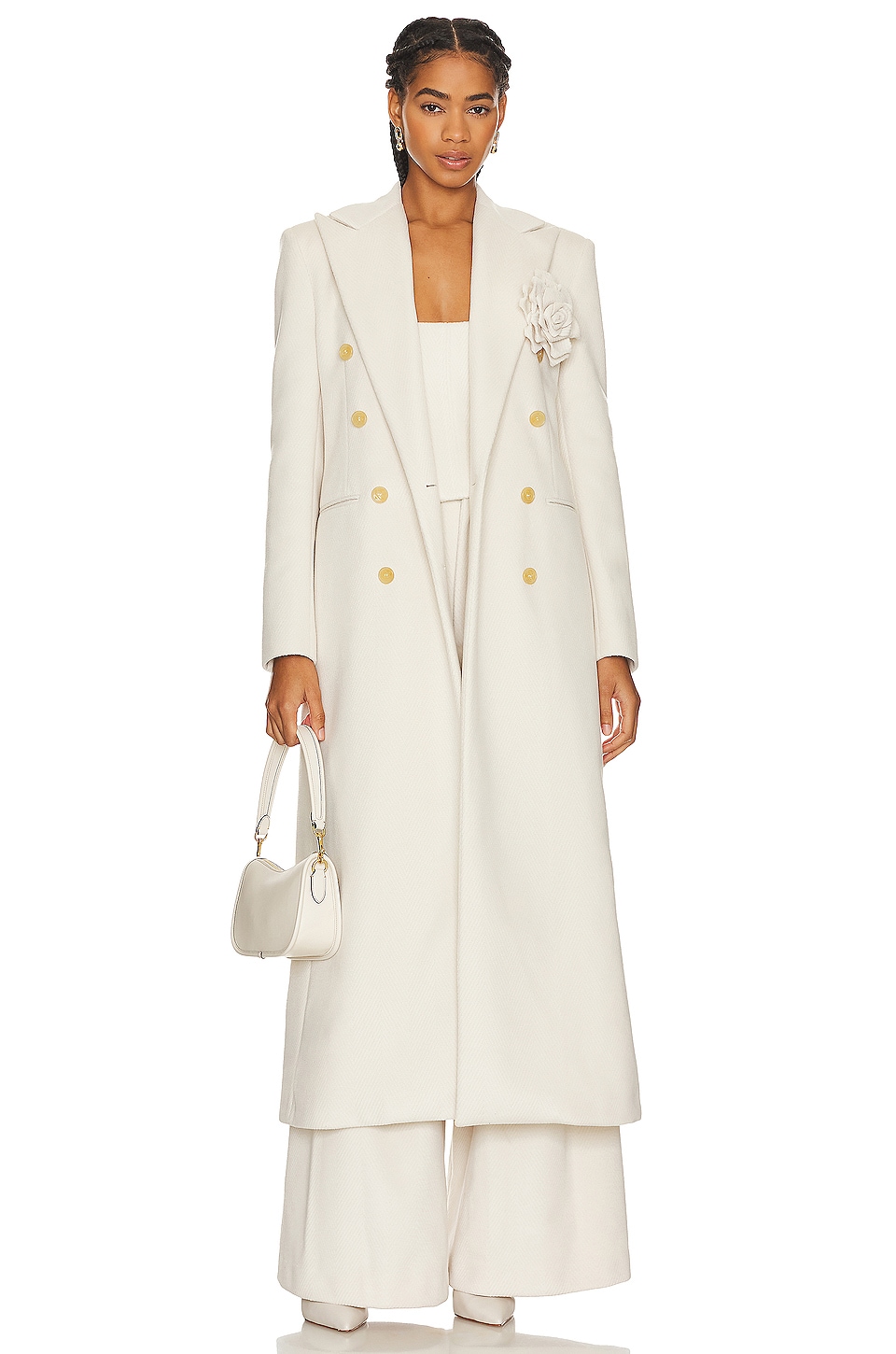 【関税込み】GIUSEPPE DI MORABITO DOUBLE BREASTED COAT WITH M Giuseppe di Morabito Faux fur coat Giuseppe di Morabito