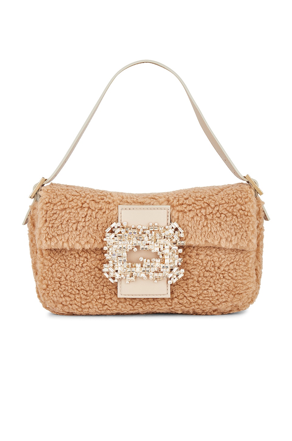 GEDEBE Teddy Habibi Shoulder Bag in Beige