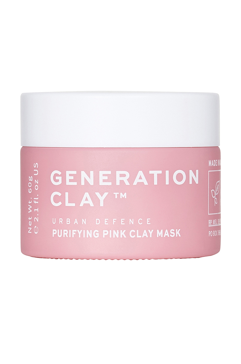 GENERATION CLAY URBAN DEFENSE PURIFYING PINK CLAY MASK,GENC-WU3