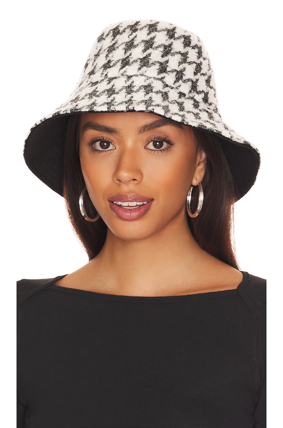 Genie By Eugenia Kim Sara Reversible Hat In Ivory And Charcoal Revolve