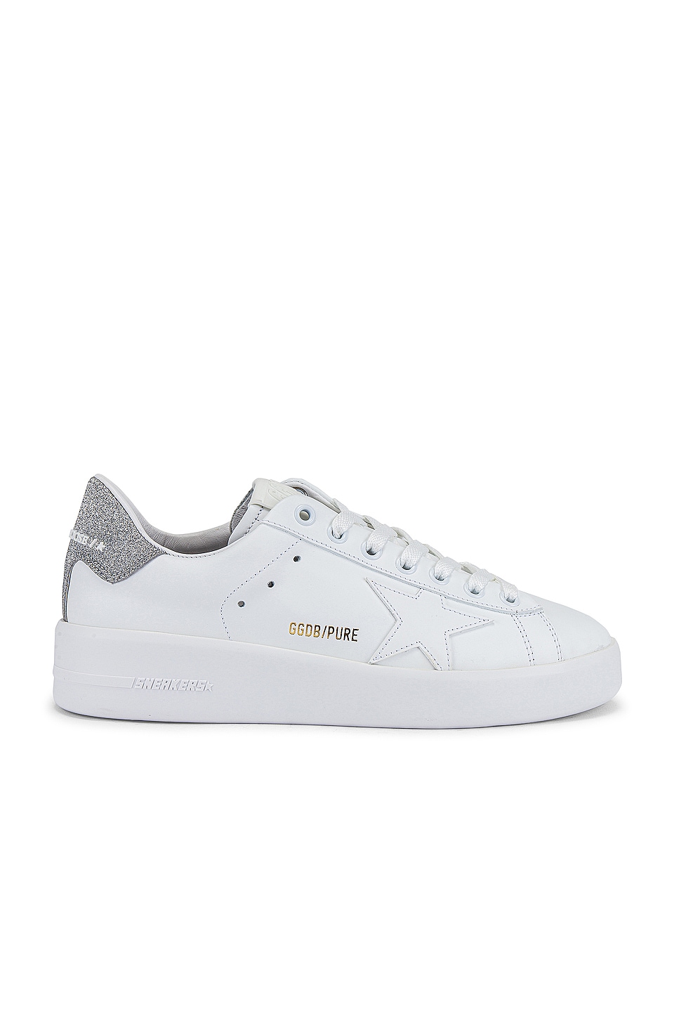 Image 1 of Pure Star Sneaker in White & Silver