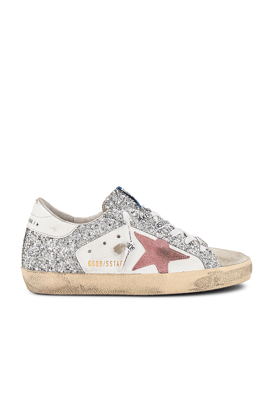 golden goose white and silver superstar