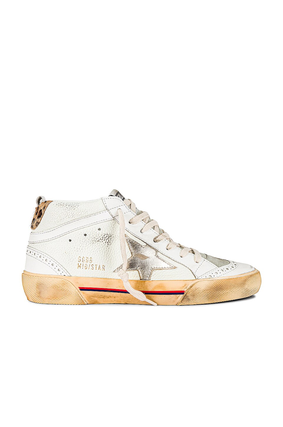 Golden Goose Mid Star Sneaker in Cream, Ice, White, Platinum, & Beige ...